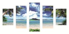 Island Diamond Painting - Five-Piece Seaside Art