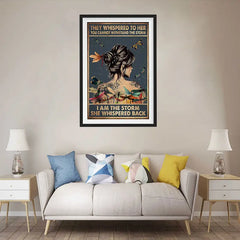 Canvas Poster of The Dragonfly Girl Wall Art Print