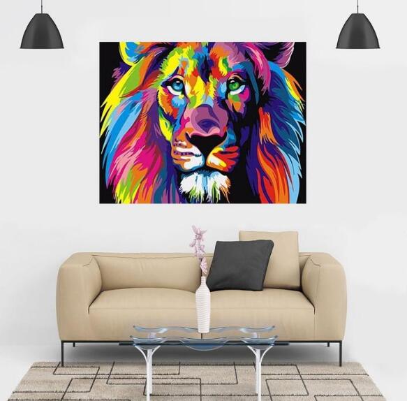 Lion Canvas Wall Art, Decorative Canvas Painting