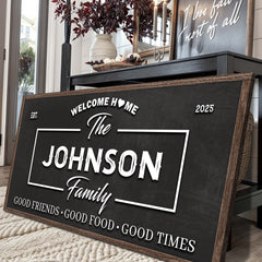 Welcome Home Wall Sign
