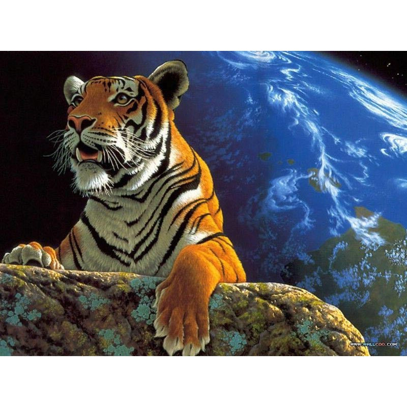 Majestic Tiger Animal Spirit Oil Painting