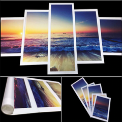 Budda Five-Piece Canvas Wall Art